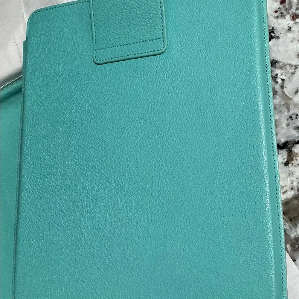 Tiffany & Co. Blue Tablet Cover Luxurious Leather